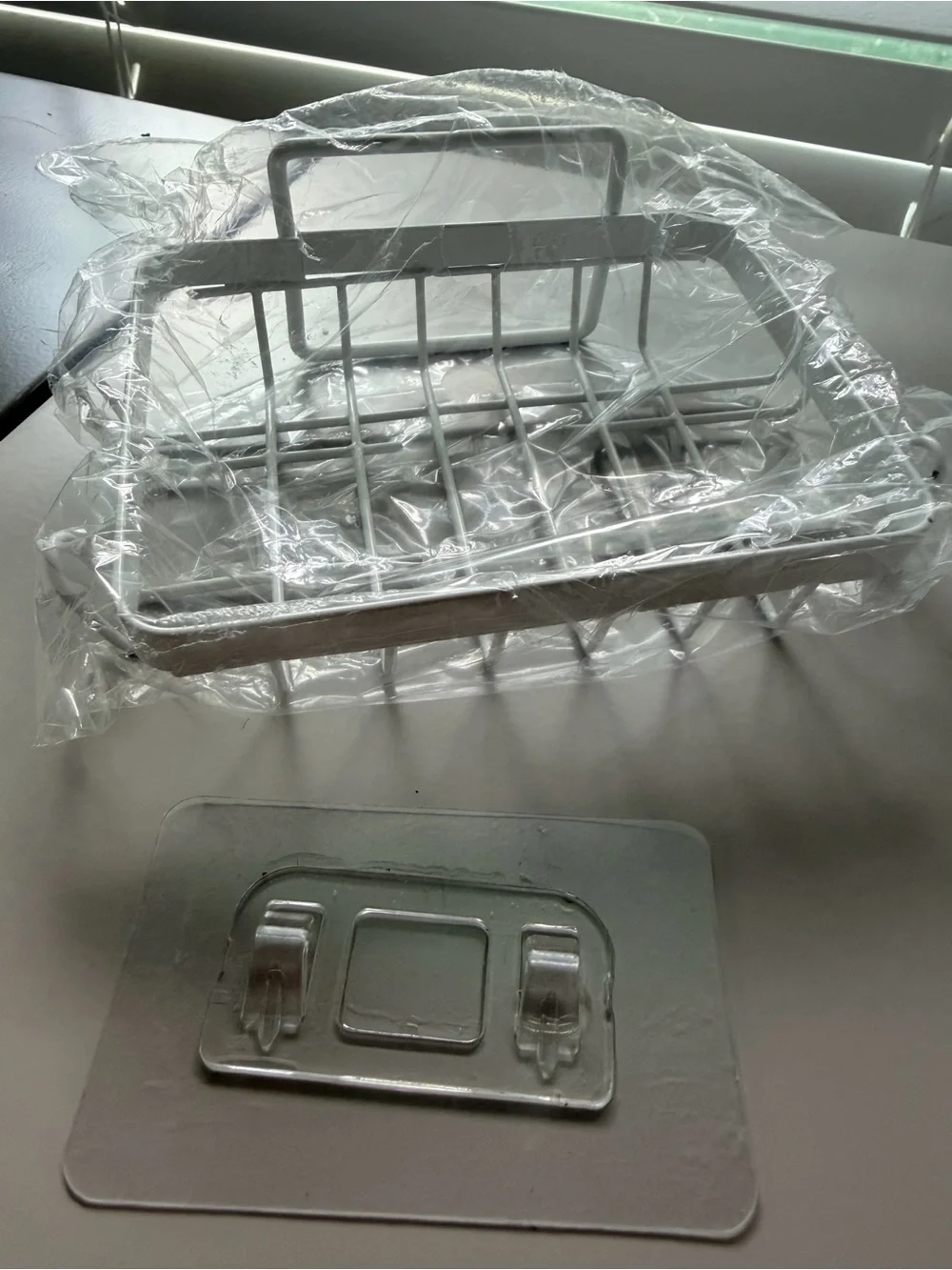 NEW Set of 2 Shower Bathroom or Wall-Mounted Wire Storage Basket - White NEW